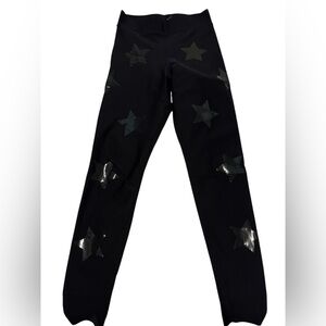 Ultracor Star Leggings XS |Black w/ Glossy Stars|Luxe Activewear|Great Condition
